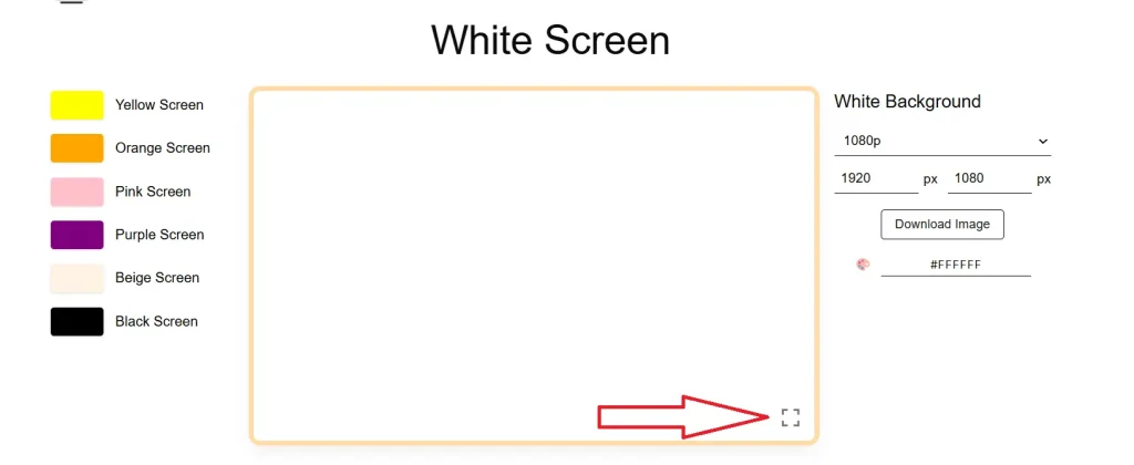 How to Use White Screen